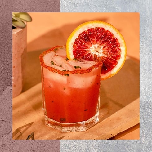 Blood Orange, Basil & Jalapeño Margarita